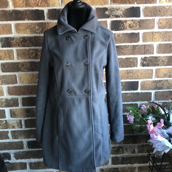 ATHLETA Gray Switchback Pea Coat - Picture 3 of 11